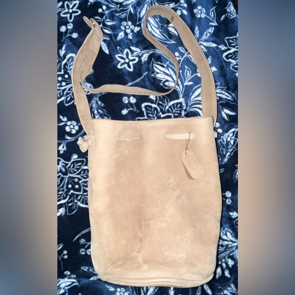 Vintage Coach Sonoma Drawstring Nubuc Bucket Bag